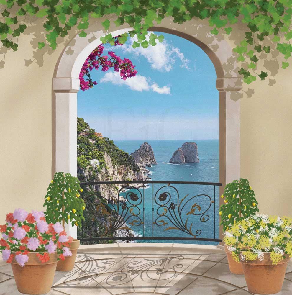 Terrazzo con vista sul mare di Capri - BIG297