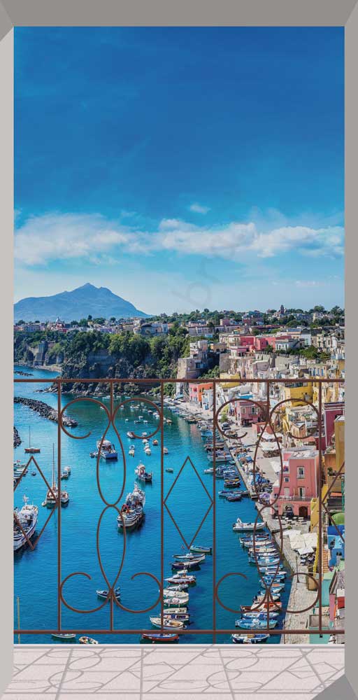 Balcone con vista sulla Corricella di Procida - SCG-P205