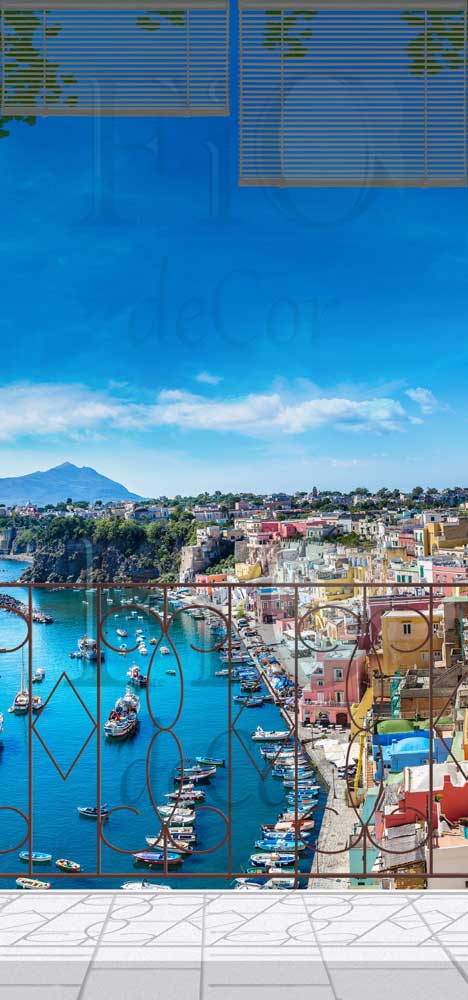 Balconcino a Procida sulla Corricella - NG-P102