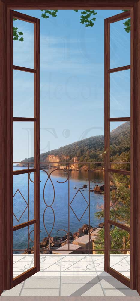 Porta finestra a Scario - P123