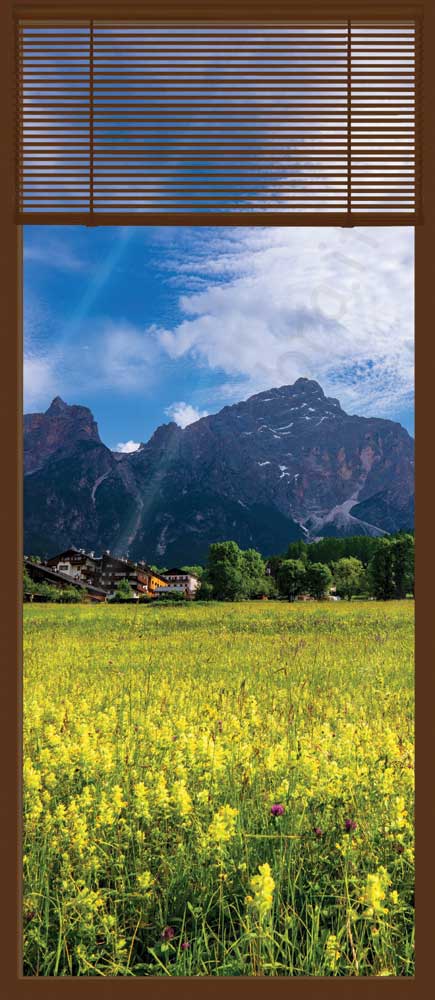 Porta Finestra con persiane sui monti - NG-P197