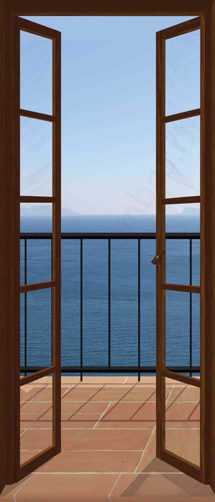 Porta sul mare calmo - NG-P229