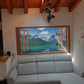 Finestra con ante aperte su lago e monti - WS-BIG275