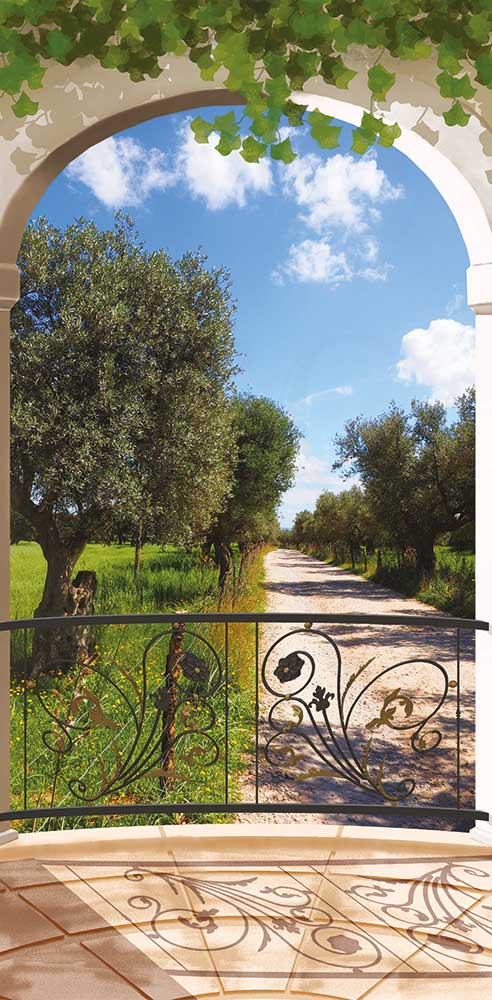 Balcone con vista sugli ulivi - SCG-BIG328-M