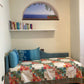 Finestra ad arco sul mare con sfondo Capri - SCG-F294