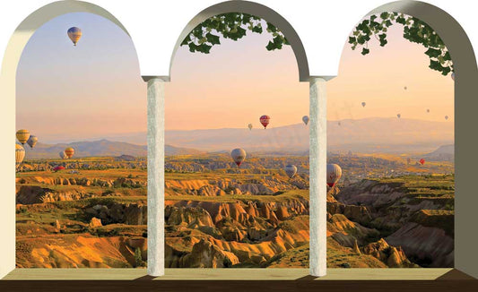 Finestra ad archi sulle mongolfiere - SCG-F564