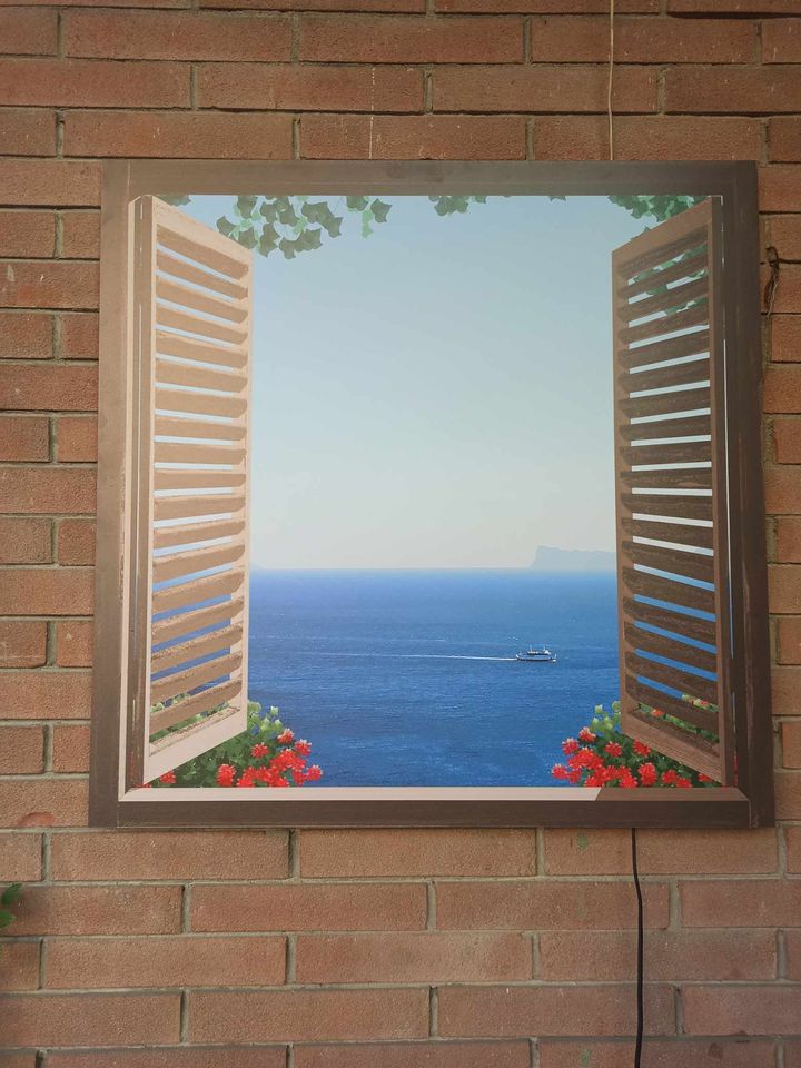 Finestra sul mare con sfondo Capri - SCG-F760