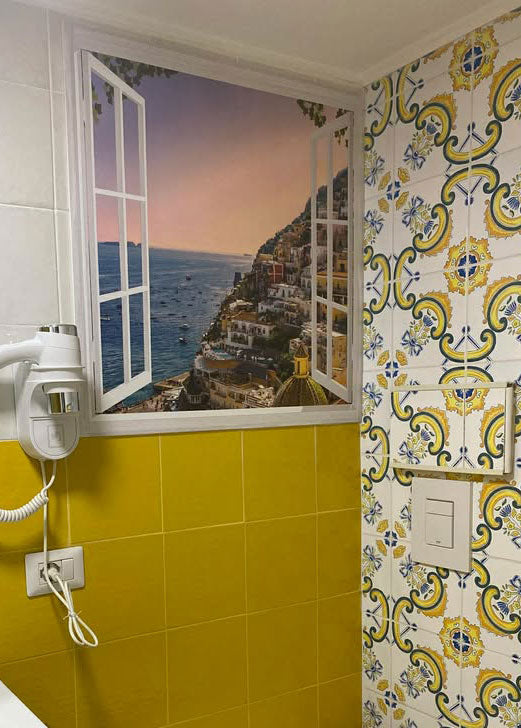 Finestra su Positano al tramonto - SCG-F913
