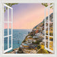 Finestra su Positano al tramonto - SCG-F913